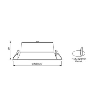 DUAL POWER 20W 3K/4/6K SWITHCHABLE LED FLOOD