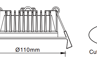 13W 90MM CUTOUT 5CCT DOWNLIGHT (DL1560)