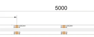 10M DC24V MULTIPLE DOT FREE (RGB) IP65 LED STRIP