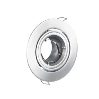 90MM GIMBAL CHROME SILVER ROUND DOWNLIGHT FITTING