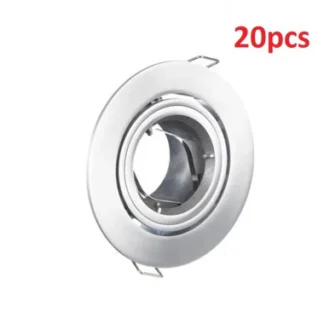 20PCS 90MM GIMBAL CHROME SILVER ROUND FITTING