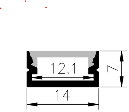 1M A1407 SURFACE ALUMINIUM PROFILE - Image 2