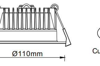 13W 90MM CUTOUT 3CCT DOWNLIGHT (DL1571)