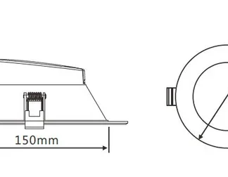 20W 150-180MM CUTOUT BUILD-IN DRIVER DIMMABLE (DL2050-TC)