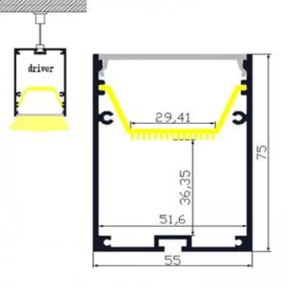 1M A5575 BLACK SUSPENSION/SURFACE PROFILE
