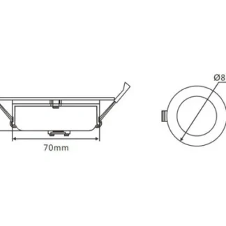 10W 70MM CUTOUT LED DOWNLIGHT (CL22-NW)