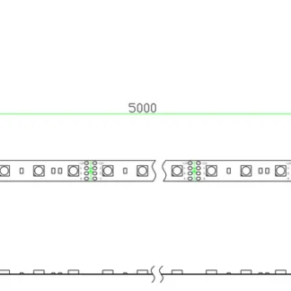 5M DC12V MULTIPLE COLOURS (RGB) IP20 STRIP