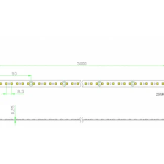 1M DC24V 19.2W HIGH LUMENS IP20 STRIP (3K/4K/6K)