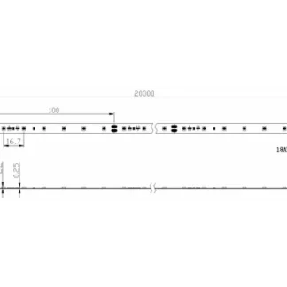20M DC24V 8W IP20 STRIP (LONG RUN/20M PER Driver)