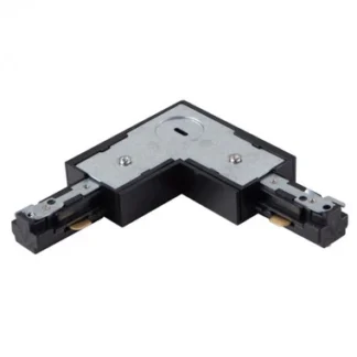 3 WIRE SURFACE 'L' TRACK JOINER - BLACK, LEFT