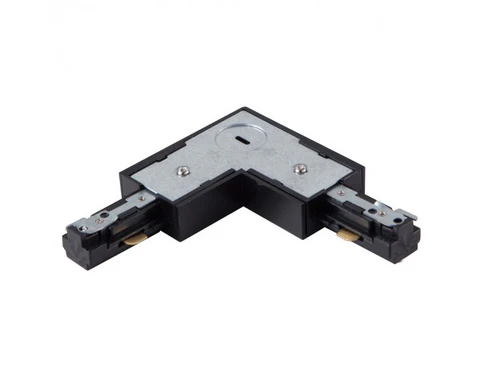 3 WIRE SURFACE 'L' TRACK JOINER - BLACK, LEFT