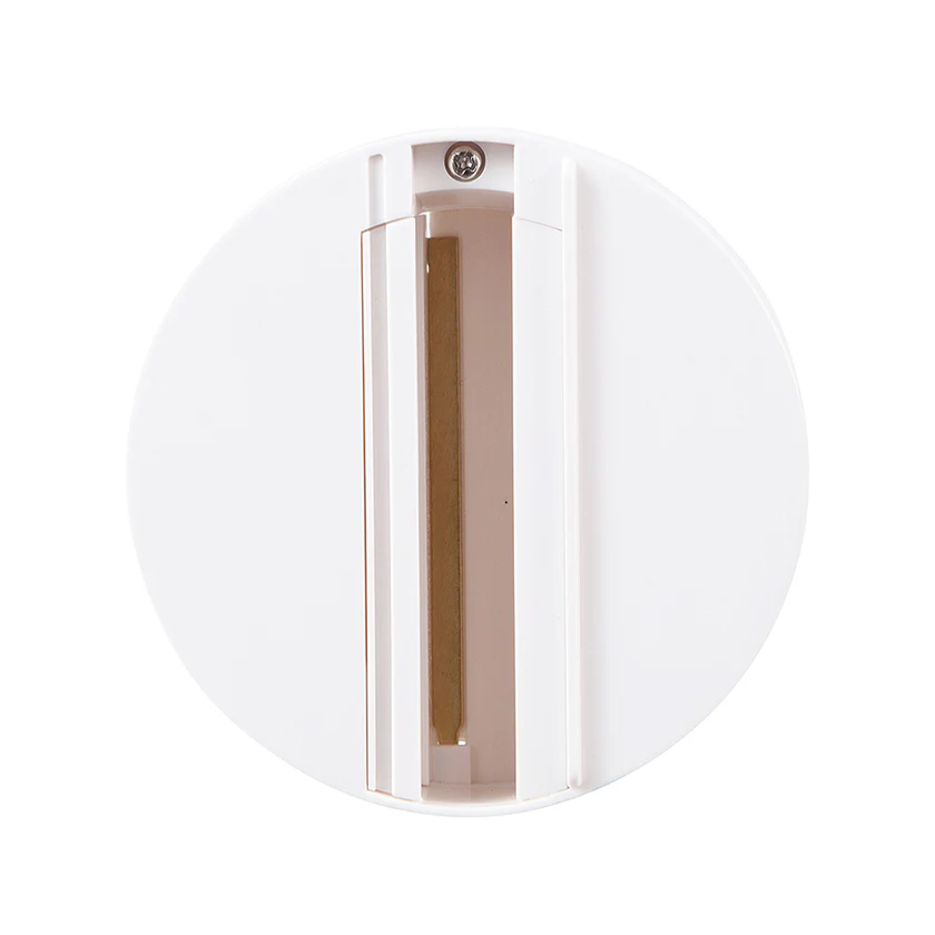 4 WIRE 3 CIRCUIT TRACK SURFACE MOUNT, WHITE ROUND