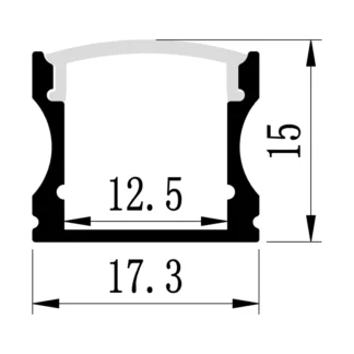 1M A004 SURFACE ALUMINIUM PROFILE