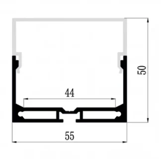 1M A5550 ALUMINIUM DEEP SURFACE PROFILE
