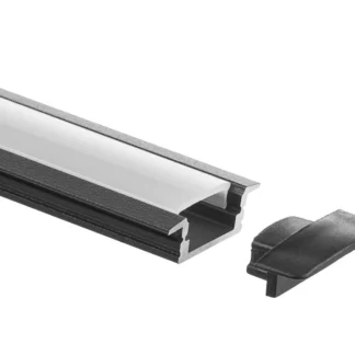 1M A001 BLACK RECESSED PROFILE