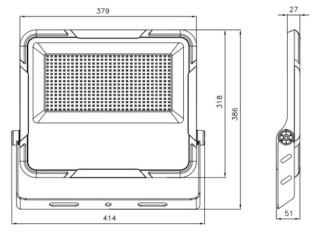 100W/150W/200W CCT&POWER SELECTABLE LED FLOOD LIGHT - Image 2