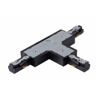 3 WIRE SURFACE 'T' TRACK JOINER - BLACK, RIGHT