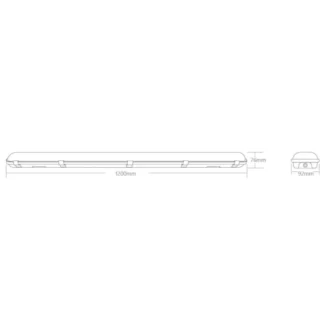 20/30/40W SELECTABLE LED WEATHER-PROOF BATTEN