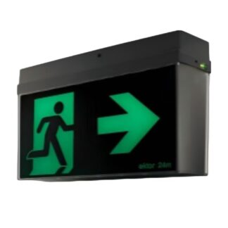 Surface Mount LED EXIT 24M-BOX-BK