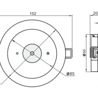 RECESSED SPITFIRE LED EMERGENCY LIGHT