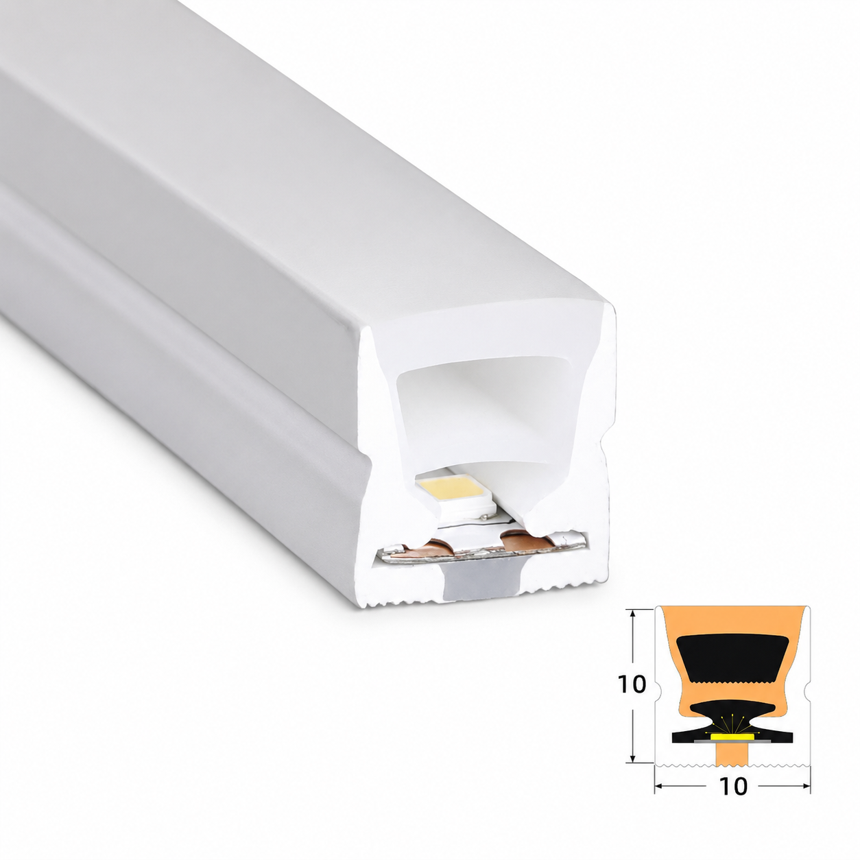 1M DC24V 8W INFINITE CUT IP65 NEON FLEX LED (SURFACE)